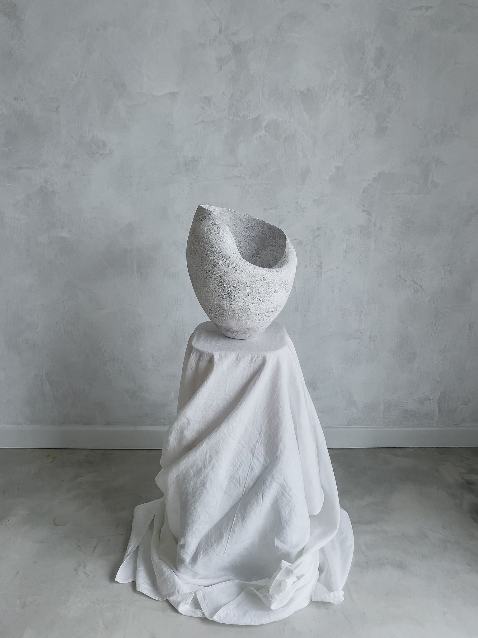 Lithic Collection Caria No.6 sculptural ceramic vessel by Yasha Butler